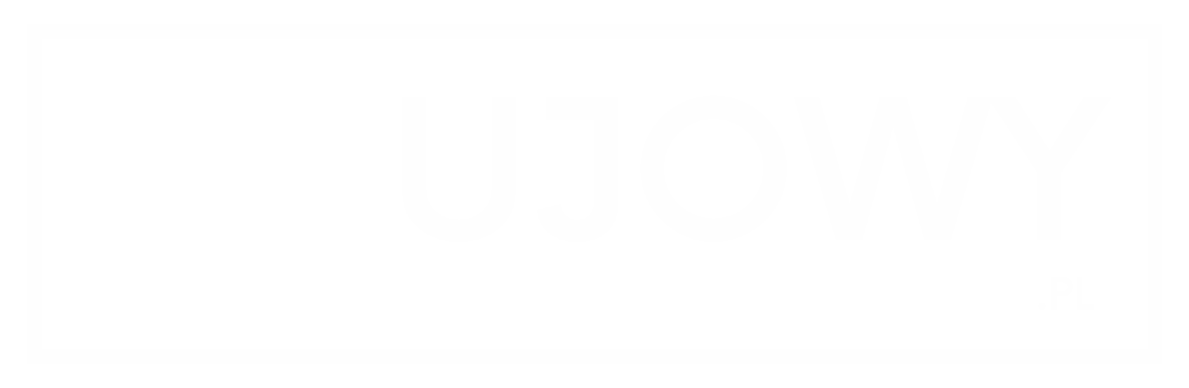 Ujowy logo biale